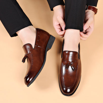 Men's New Suit Low Heel Leather Shoes