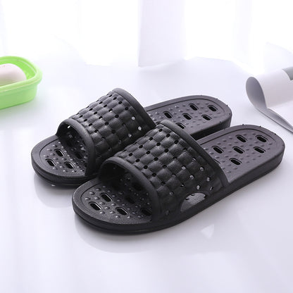 Summer House Shoes Non-slip Hollow Sole Bathroom Slipper For Women Men