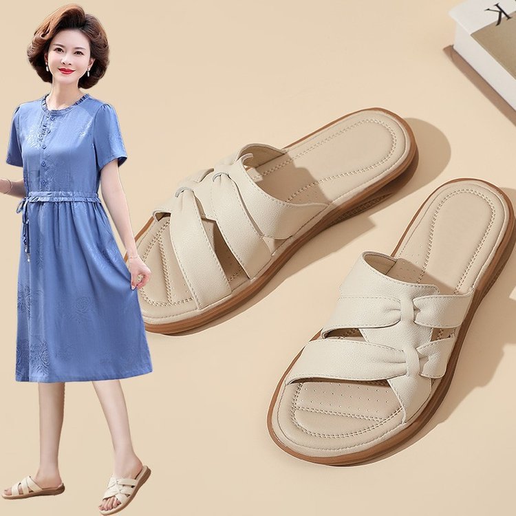 Summer Soft Bottom Non-slip Tendon Bottom Soft Leather Sandals