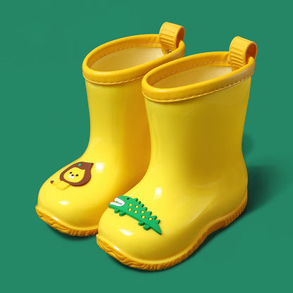 Children'S Cartoon Lion And Crocodile Rain Boots For Boys And Girls