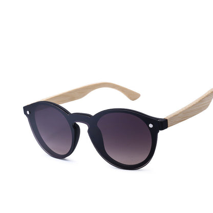 Wood Round Sunglasses For Men And Women