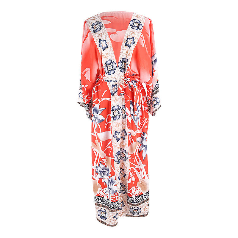 Bathing suit cover up Swimwear Women Summer Dress Kaftan Robe