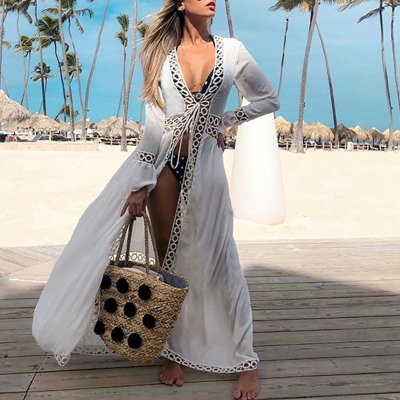 Bathing suit cover up Swimwear Women Summer Dress Kaftan Robe