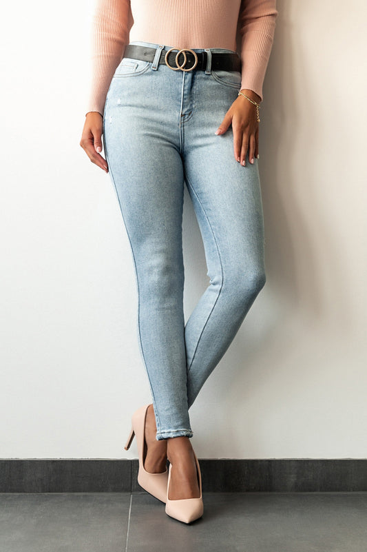 Skinny stretch jeans, light blue