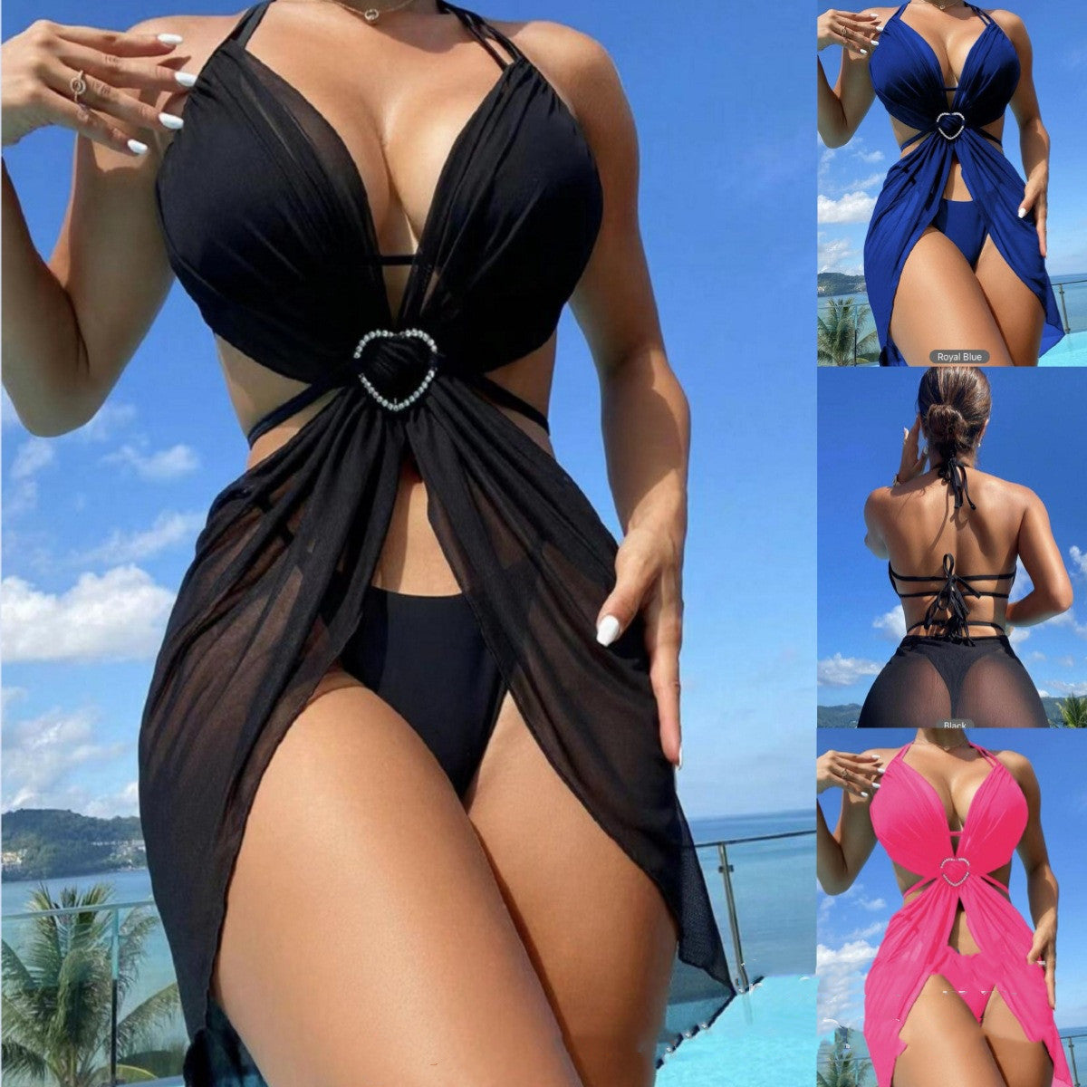 Women's Split Swimsuit Three-piece Bikini