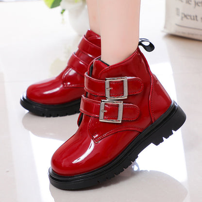 PU children short riding boots