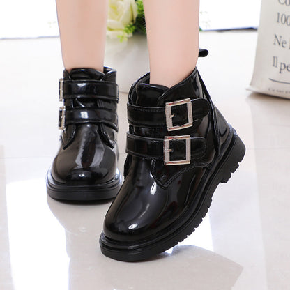 PU children's short riding boots