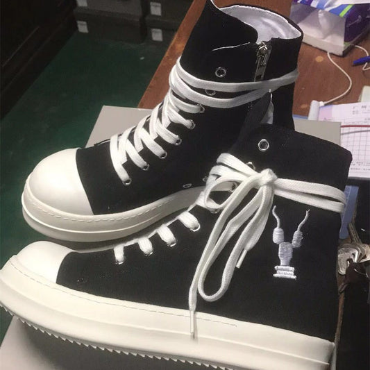 New High Top Canvas Men's Shoes