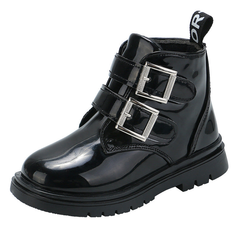 PU children's short riding boots