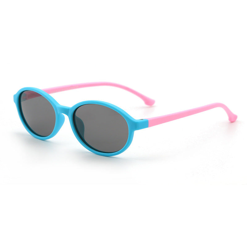 Children Oval Silicone Sunglasses