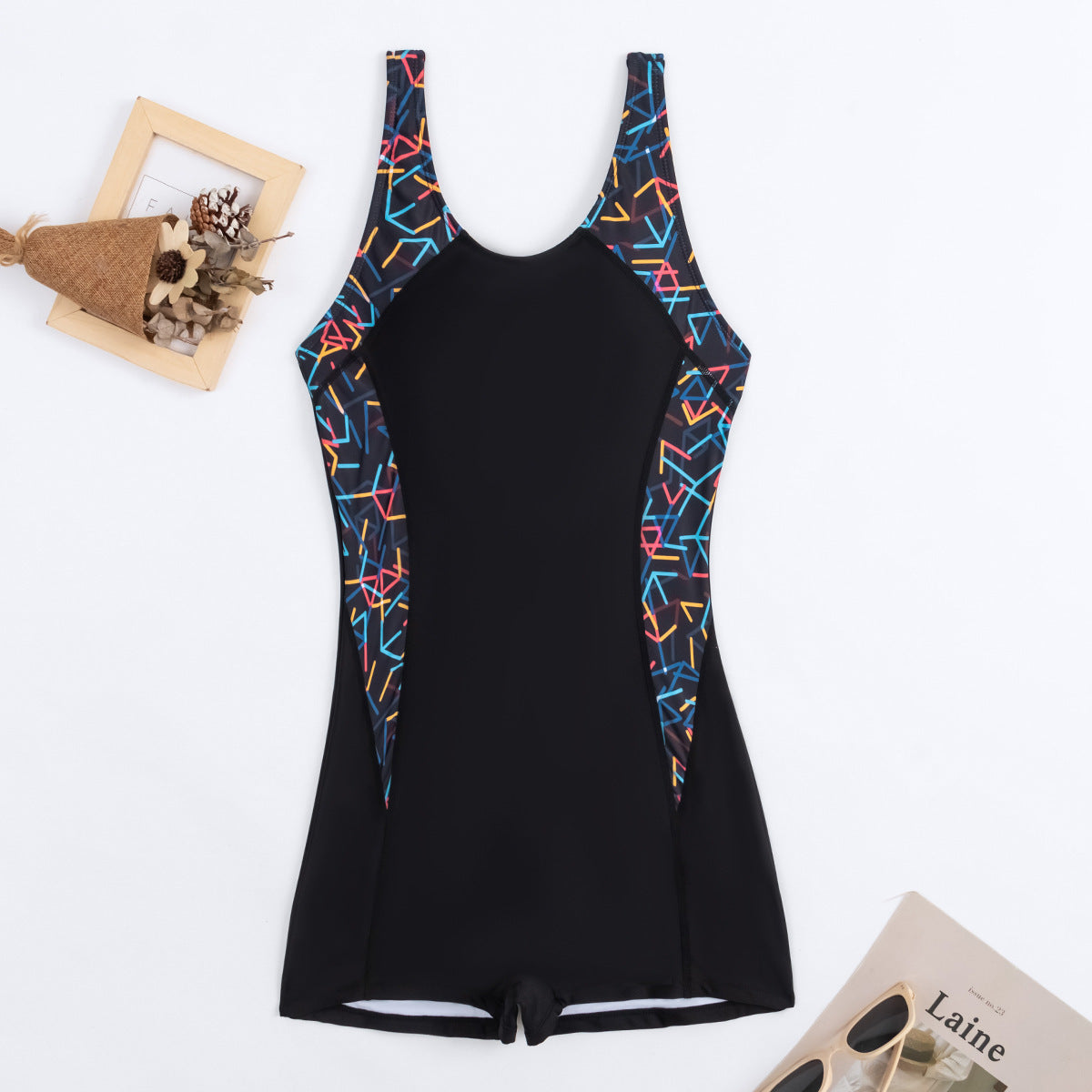 Printed One-piece Bikini Slim Quick-drying Beach Summer Swimsuit