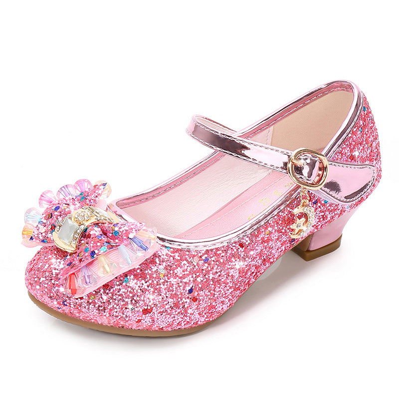 Girls princess leather shoes