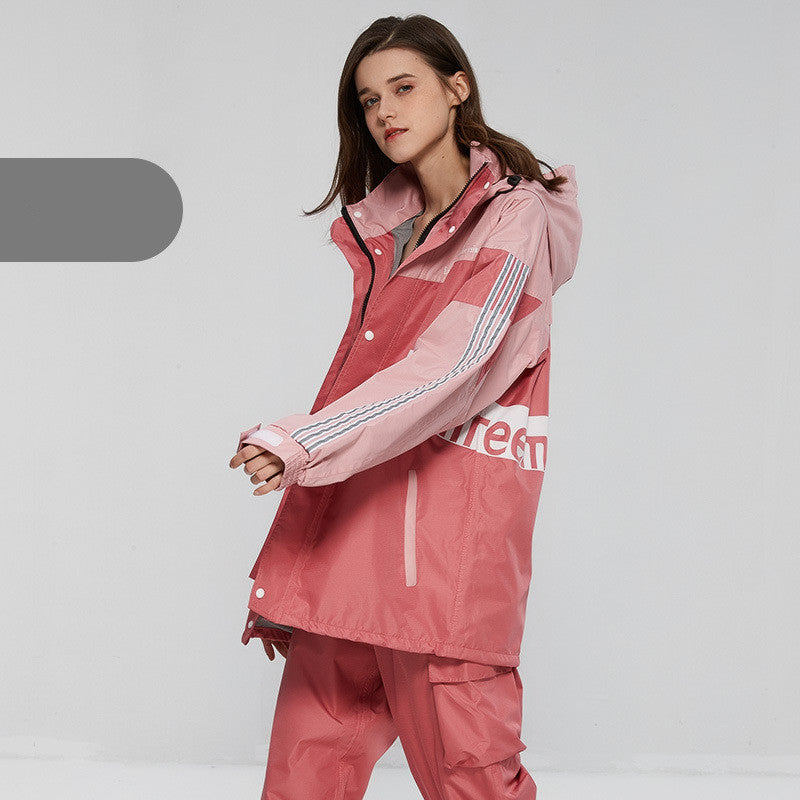 Adult Reflective And Breathable Raincoat And Rain Pants Suit