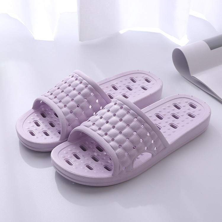 Summer House Shoes Non-slip Hollow Sole Bathroom Slipper For Women Men