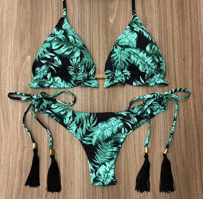 Floral print bikini