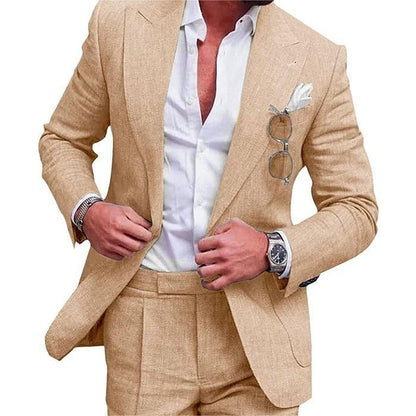 One Button Two-piece Suit