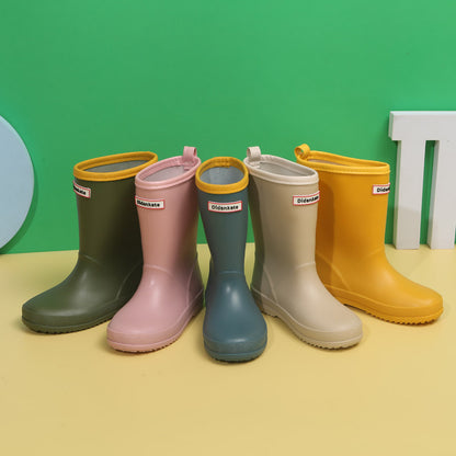 Children's Soft Bottom Lightweight Mid-calf Rain Boots