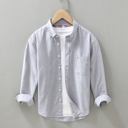 Oxford Long-sleeved Shirt Men's Casual