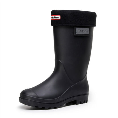 Thickened Detachable Cotton Water Boots For Warmth And Rain Boots