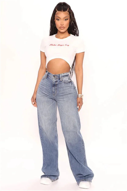 New Y2K High Waist Baggy Jeans