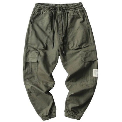 Men Cargo Thin Multi-pocket Oversize Trousers