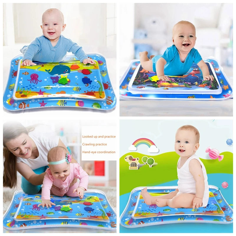 Baby Water Mat Inflatable Cushion Infant Toddler Water Play Mat for Children Early Education Developing Baby Toy Fun Summer Toys