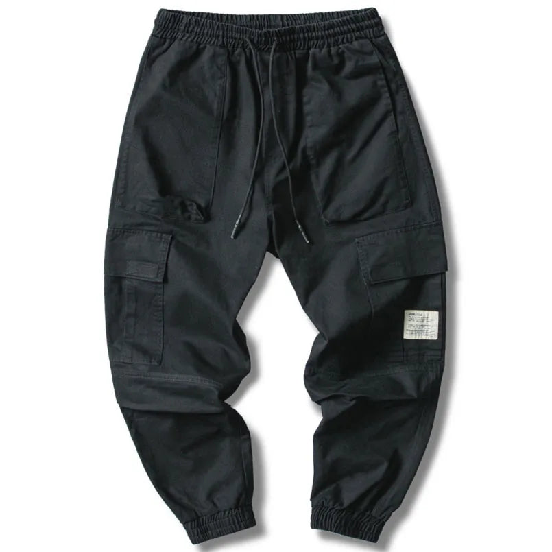 Men Cargo Thin Multi-pocket Oversize Trousers