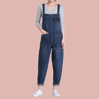 Denim Overalls Jeans Jumpsuit  Woman