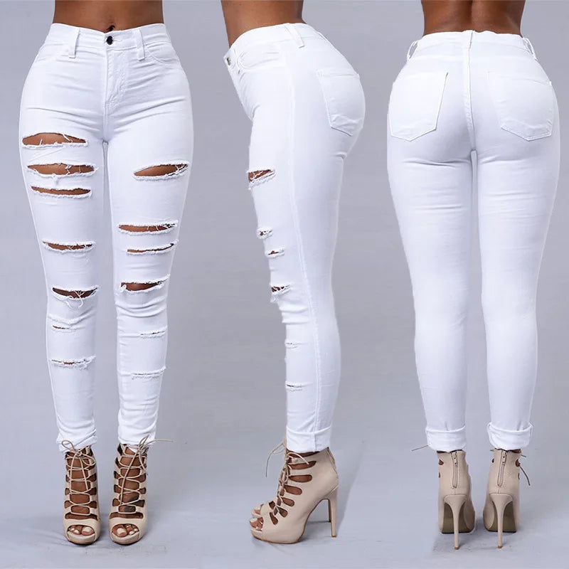 Ripped Skinny jeans for women