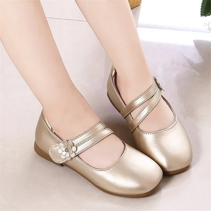 Princess Leather Shoes Flats Heel for any occasion