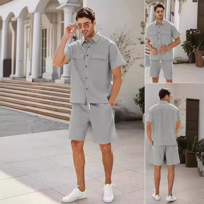 Men's Trendy Shorts Short Sleeve Suit