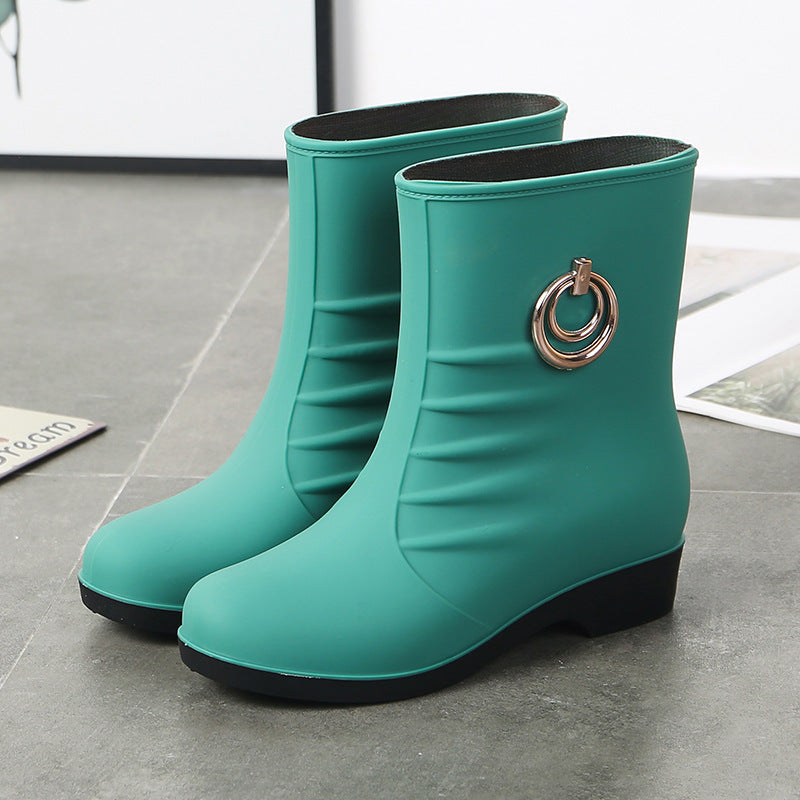 Women's  Warm With Velvet Rain Boots