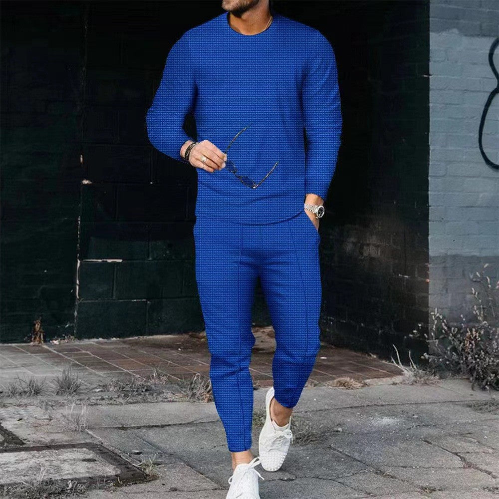 Men's Long Sleeve Round Neck Suit