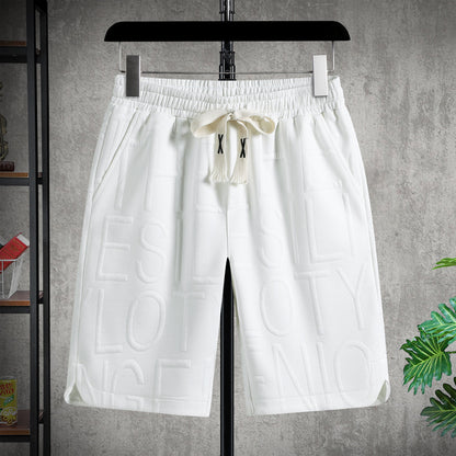 Summer Plus Size Sports Casual Jacquard Shorts