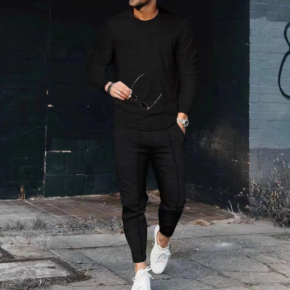 Men's Long Sleeve Round Neck Suit