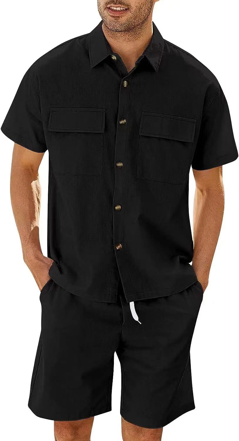 Men's Trendy Shorts Short Sleeve Suit