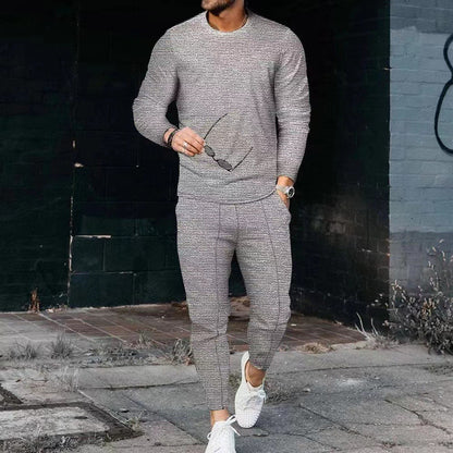 Men's Long Sleeve Round Neck Suit