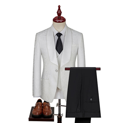 Men's Jacquard Suit Wedding Dress