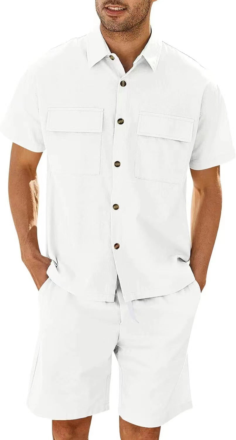 Men's Trendy Shorts Short Sleeve Suit