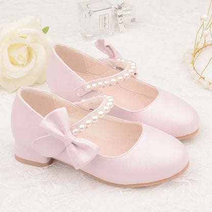 Leather High Heel Princess Shoes