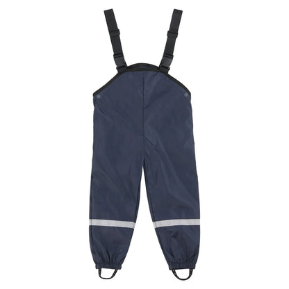 Unisex Children's Rain Dungarees Windproof and Waterproof Mud Trousers Jumpsuit Clothes One piece rain breathable pants