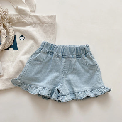 New Summer Children and Teenage Girl Jeans Shorts