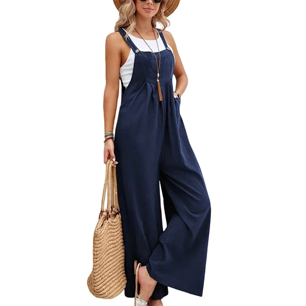 Fashion Overalls Wide Leg Baggy Overalls