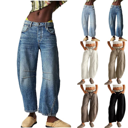 Cropped Denim Pants for women