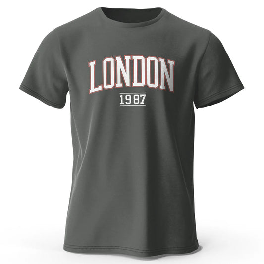 Men's London 1987 Vintage T-shir 100% Cotton