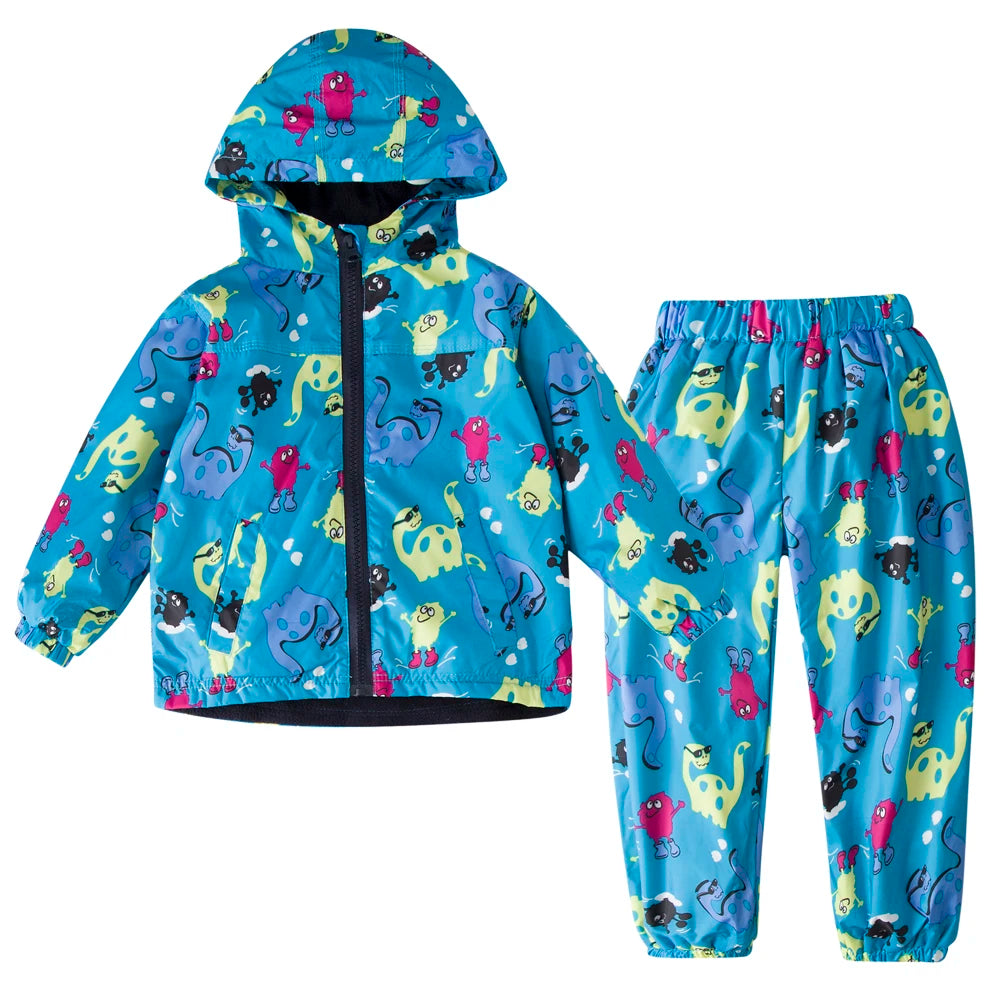 Autumn Winter Warm Waterproof Clothes Long Sleeve Boy Girls