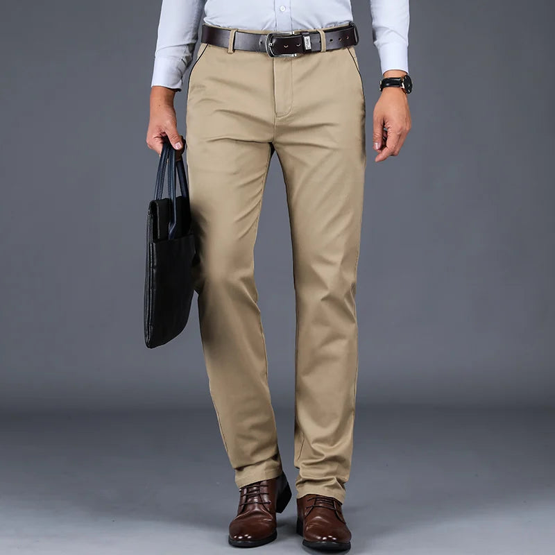 Classic Cotton Casual Pants for Men