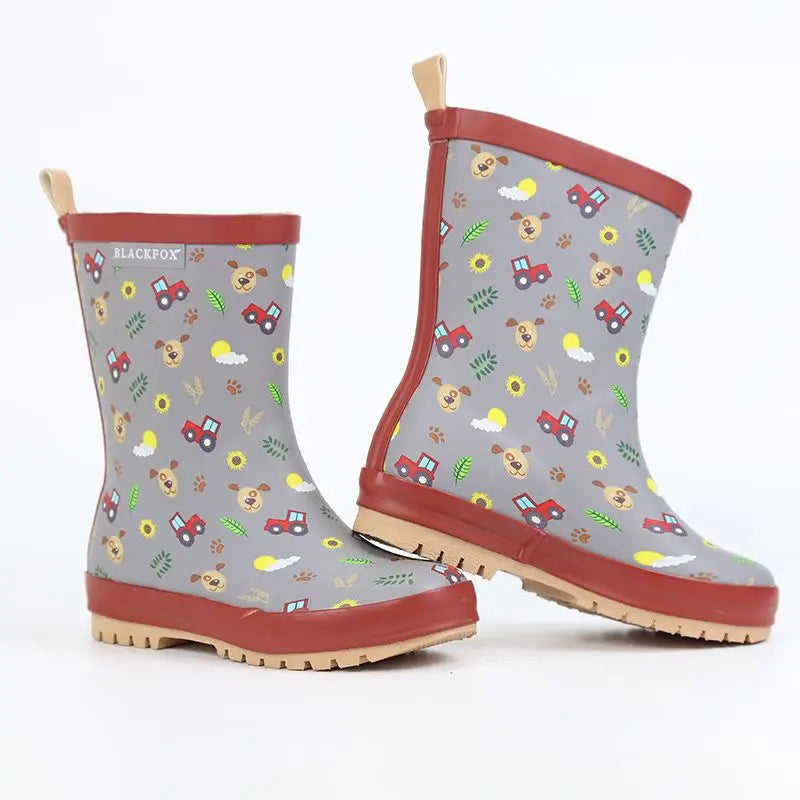 Children's  Rubber Waterproof Rain Boots