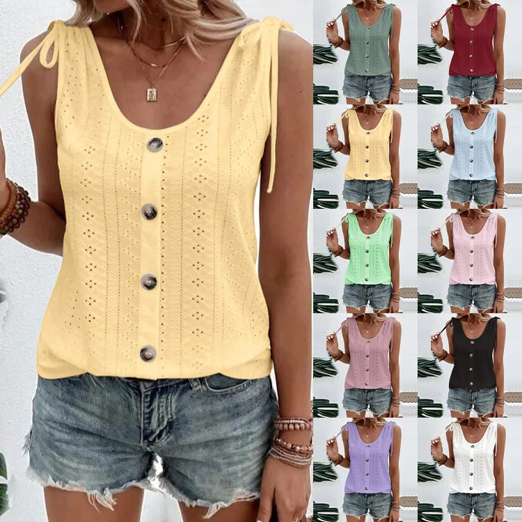 Summer Sleeveless Blouses for Women