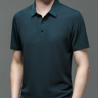 Summer Men's Short Sleeve T-shirt Cool and Breathable POLO Shirt